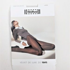 Wolford Velvet De Luxe Black Opaque Tights